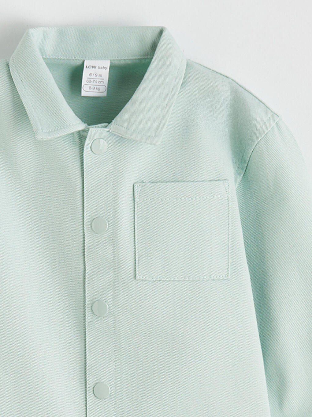 Turkuaz Dokulu Erkek Bebek Gömlek-2