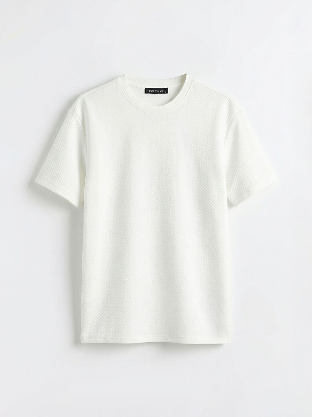 Crew Neck Textured Men's T-Shirt-4