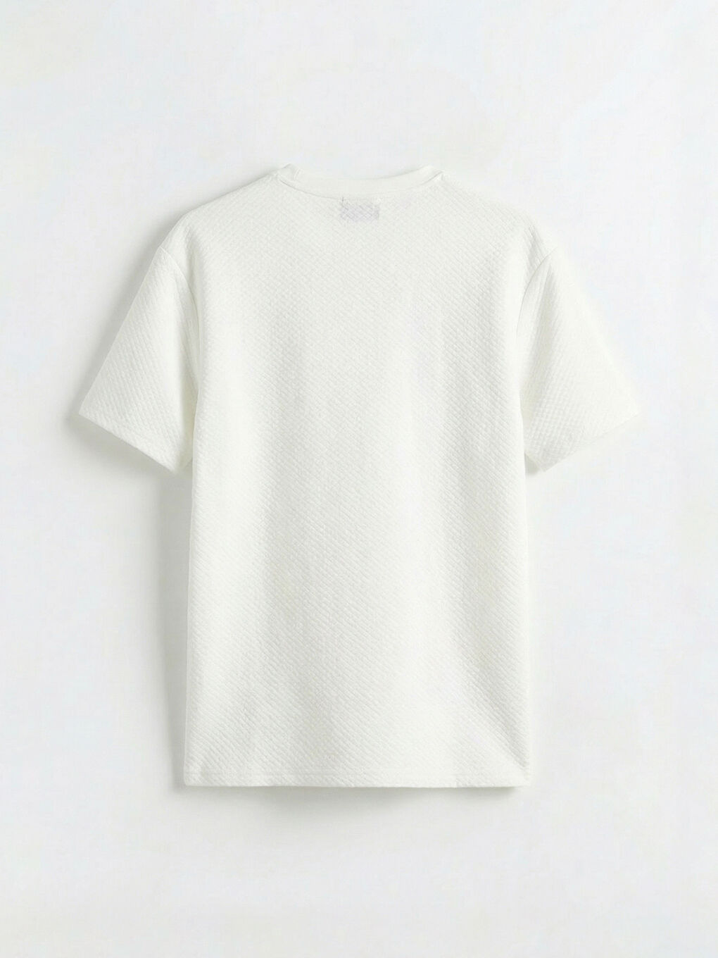 Crew Neck Textured Men's T-Shirt-5