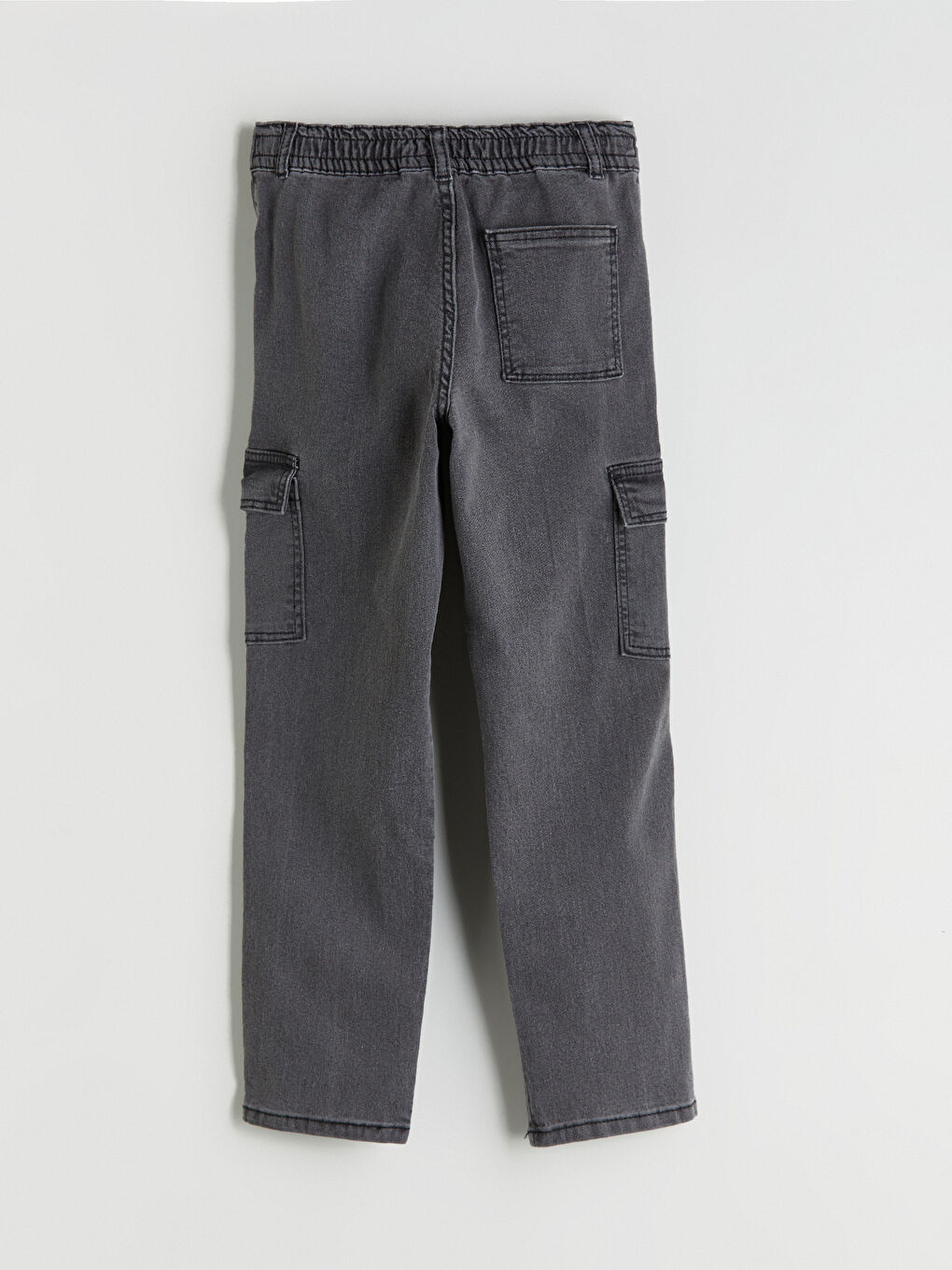 Antrasit Erkek Çocuk Kargo Jean Pantolon-2