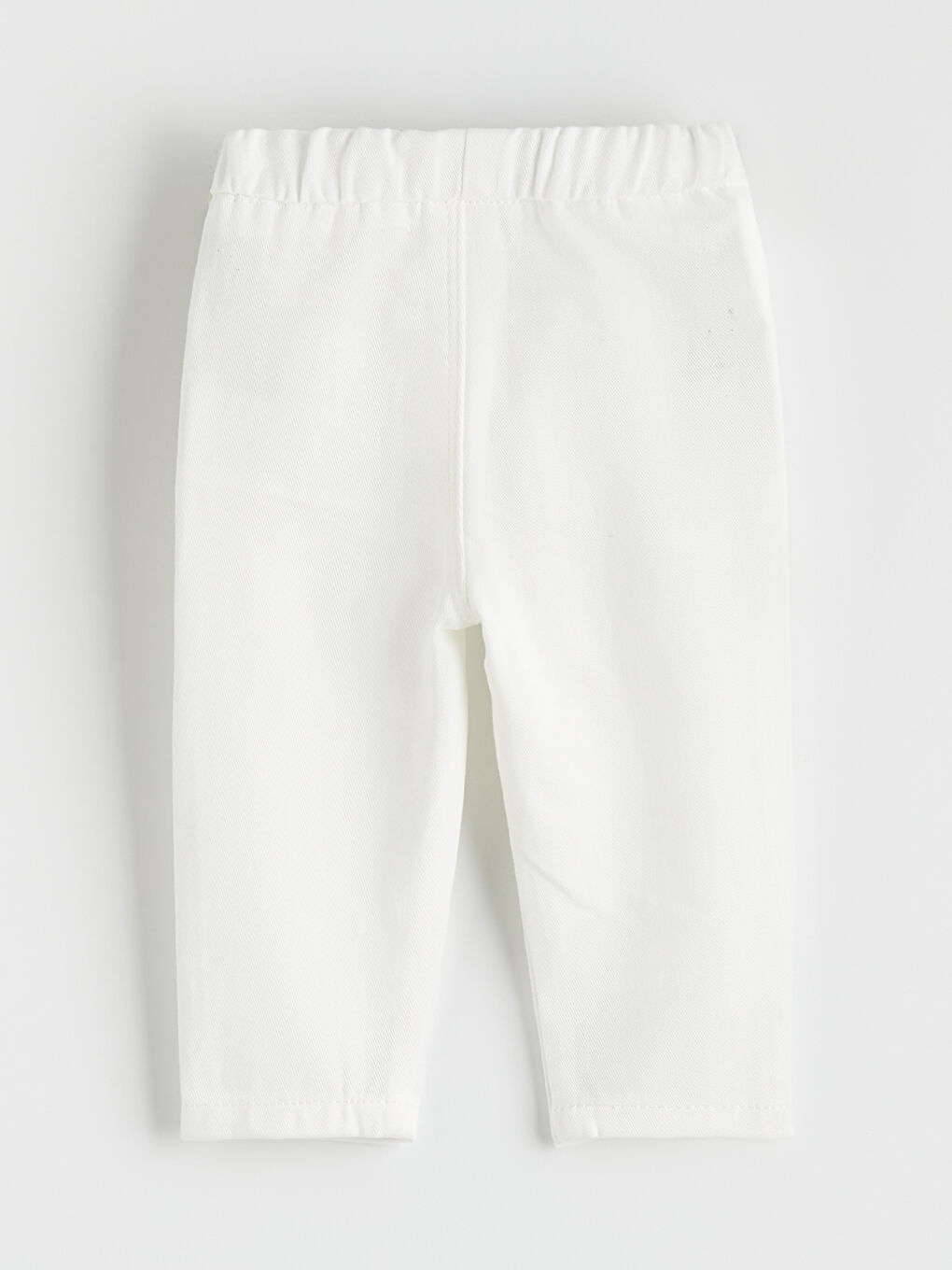 Ekru Dar Kalıp Erkek Bebek Gabardin Pantolon-1