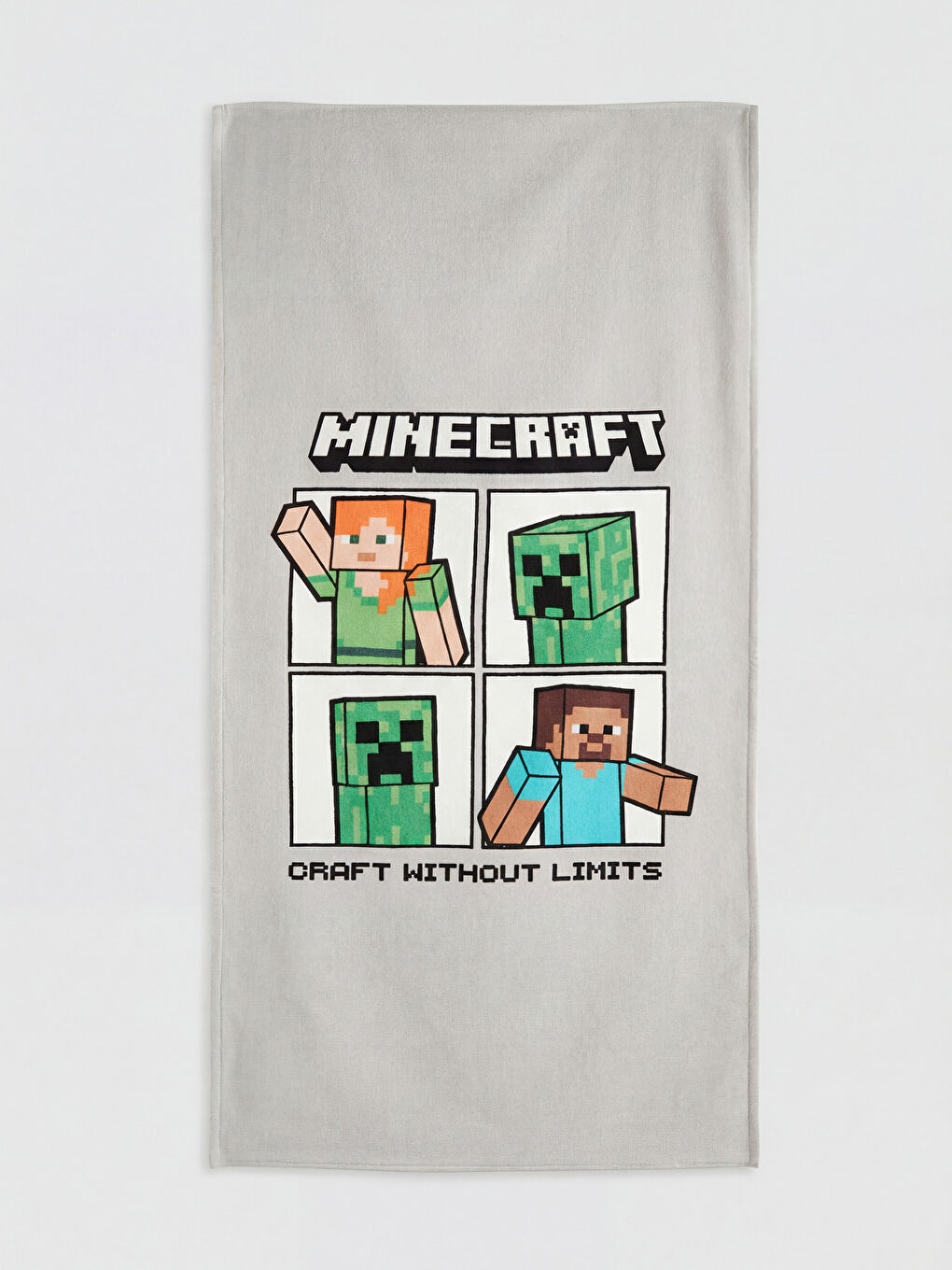 Karışık Minecraft Baskılı Erkek Plaj Havlusu 70x150 cm-1