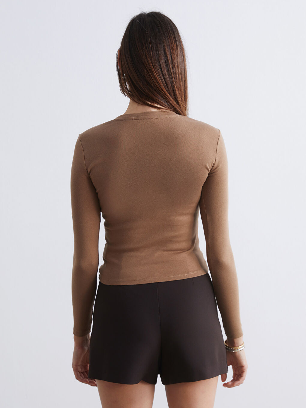 Women's crew neck bodysuit-3
