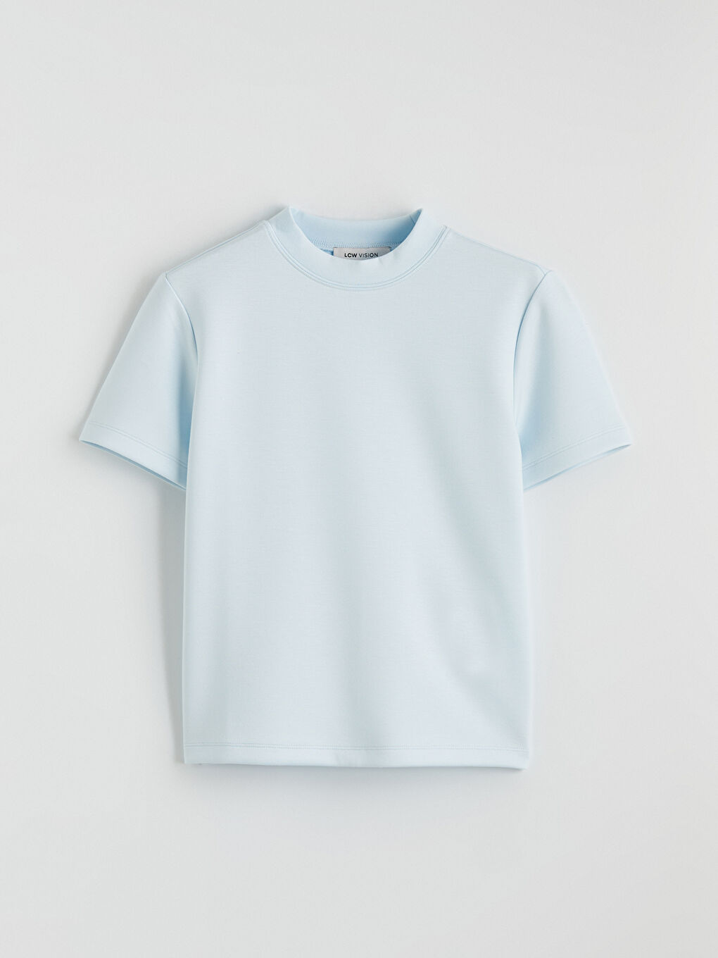 Дамска тениска с кръгло деколте-4