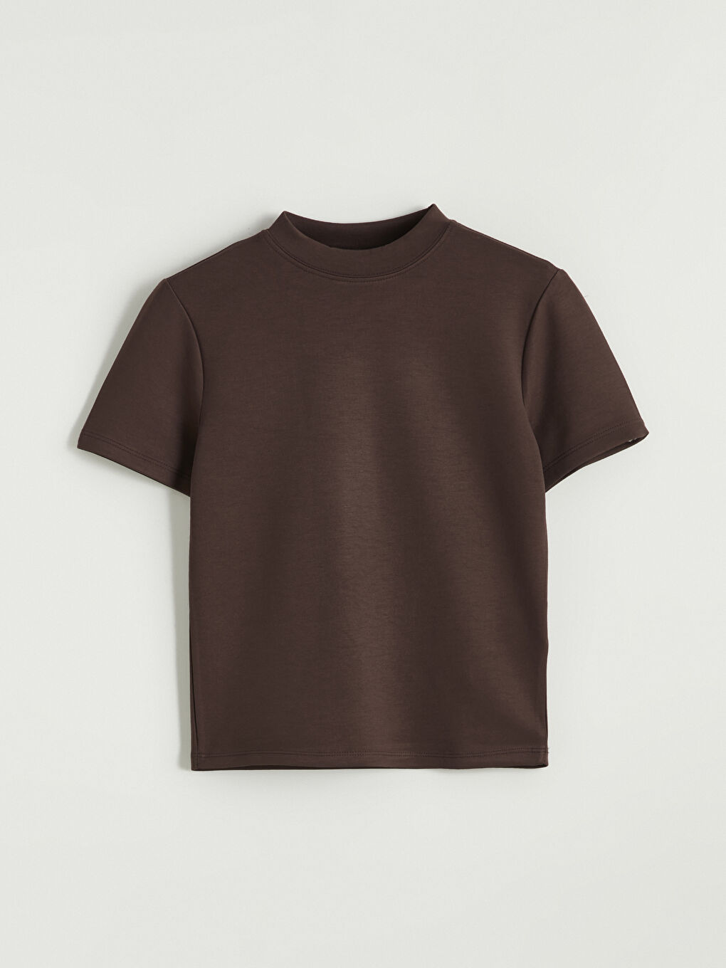 Әйелдерге арналған дөңгелек жағалы футболка-4