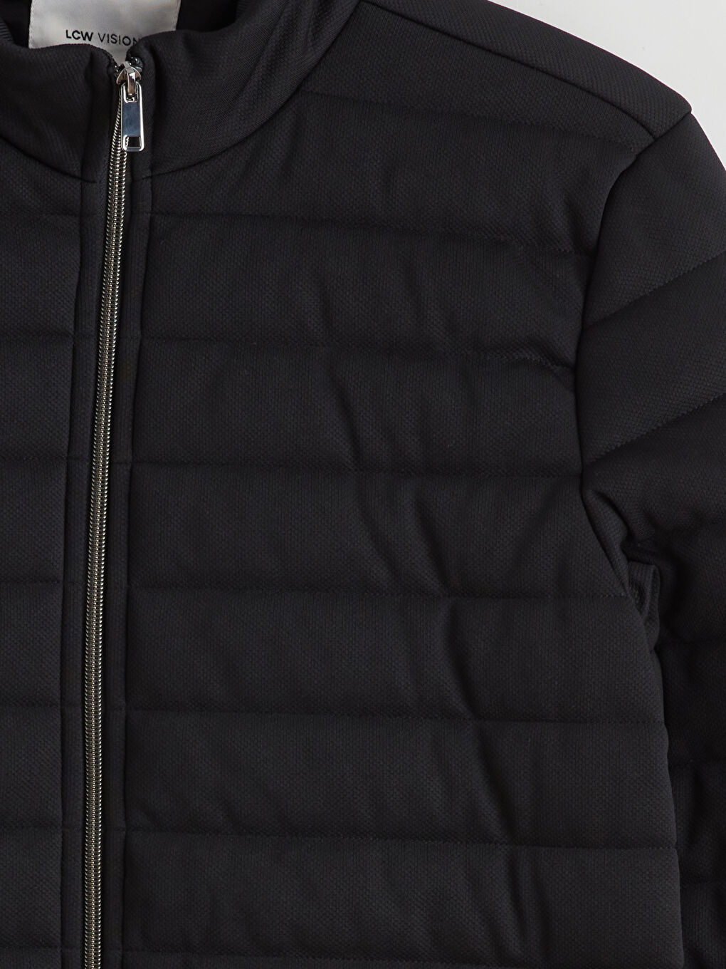 Slim Fit Funnel Neck Men's Coat-7