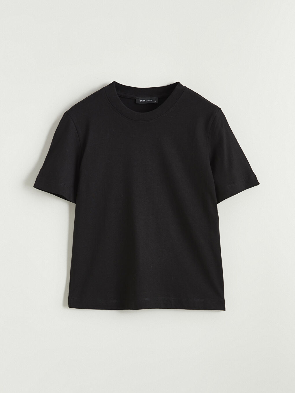 Женщины Черный Футболка-4