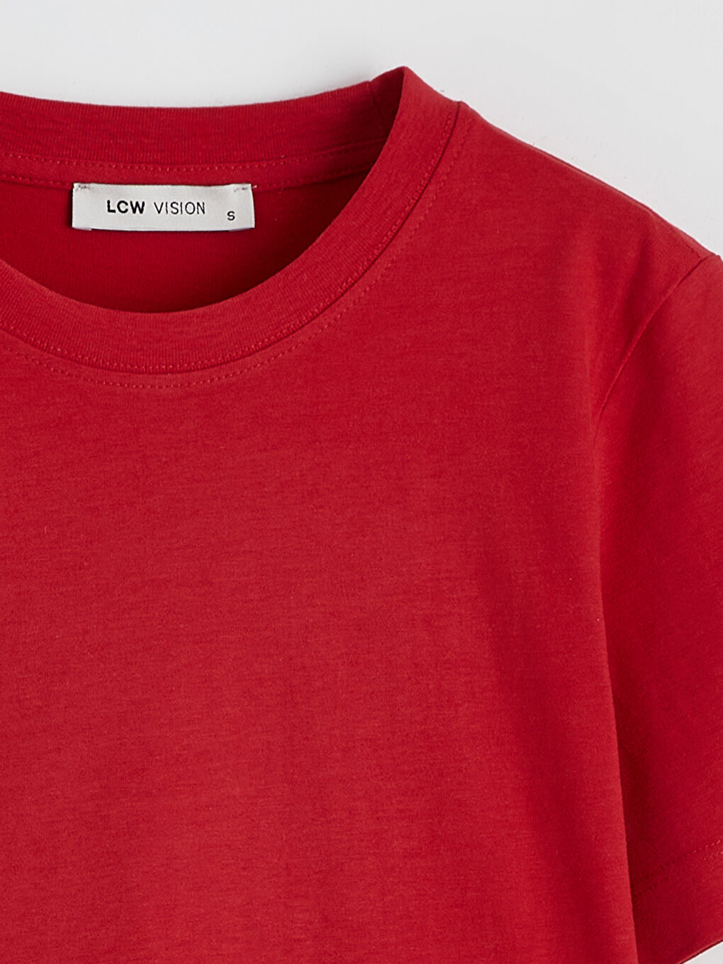 Әйелдерге арналған дөңгелек жағалы футболка-5