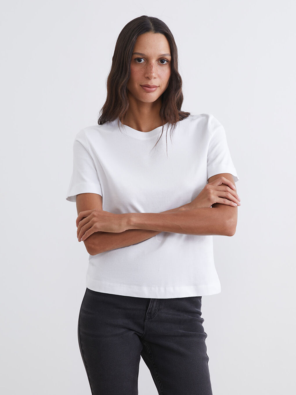 Crew Neck Women's T-Shirt-1