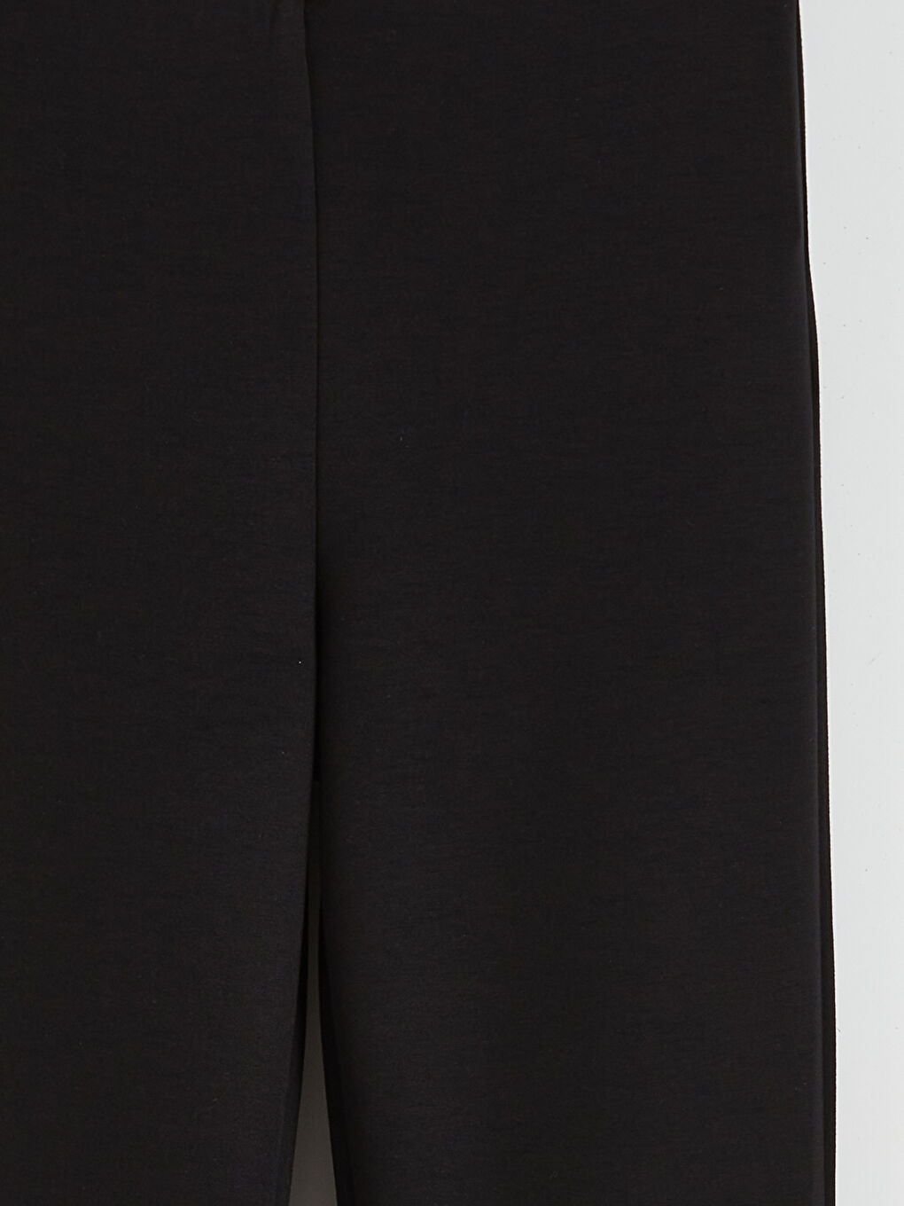 Siyah Beli Lastikli İspanyol Paça Kadın Tayt Pantolon-5