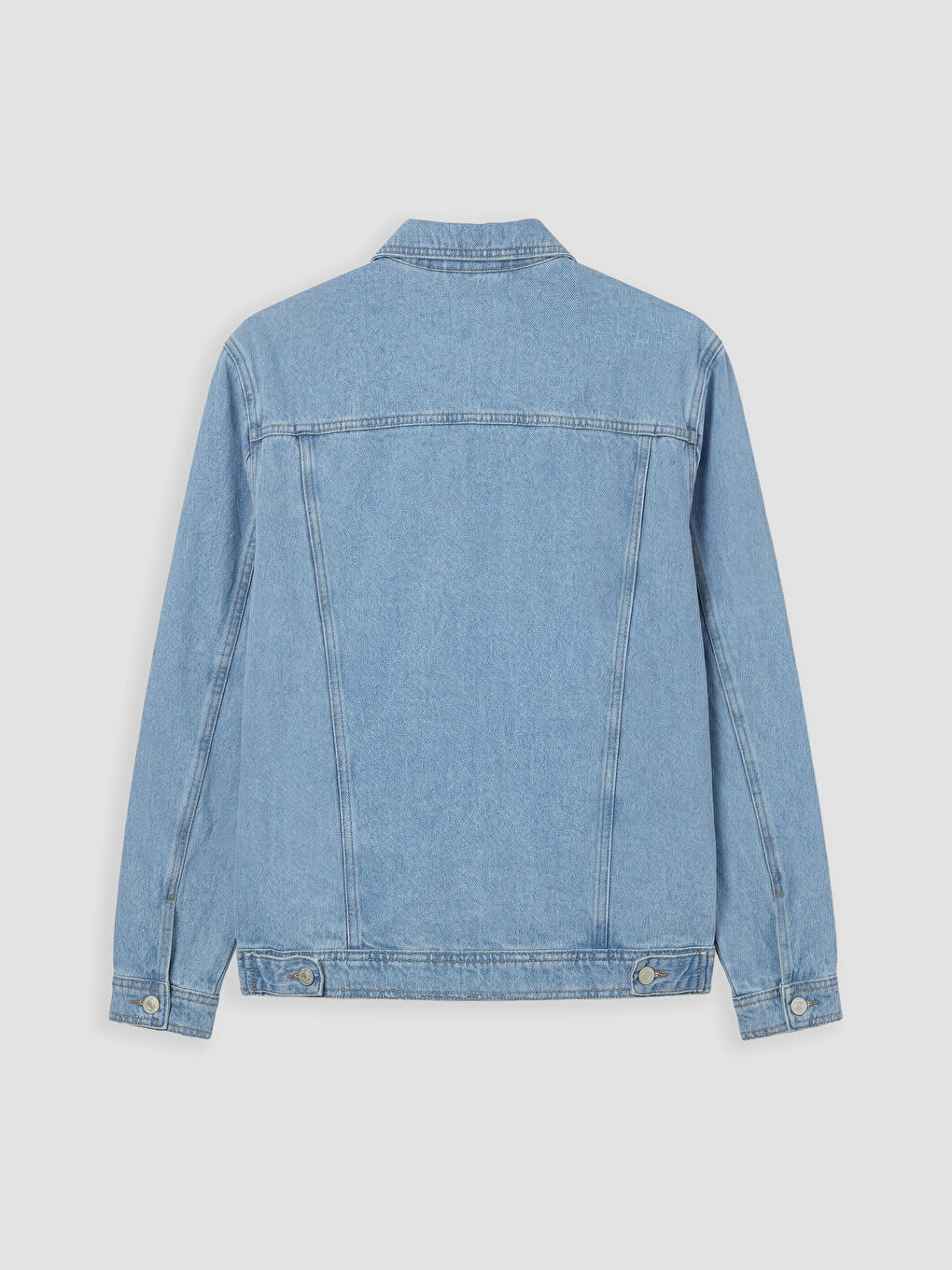 معطف جينز رجالي بقصة عادية-6