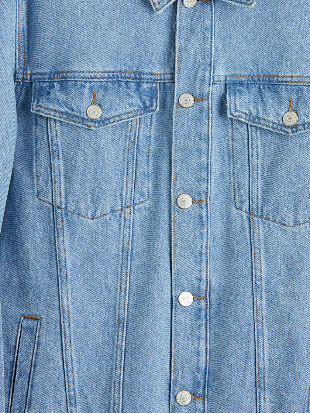 معطف جينز رجالي بقصة عادية-7