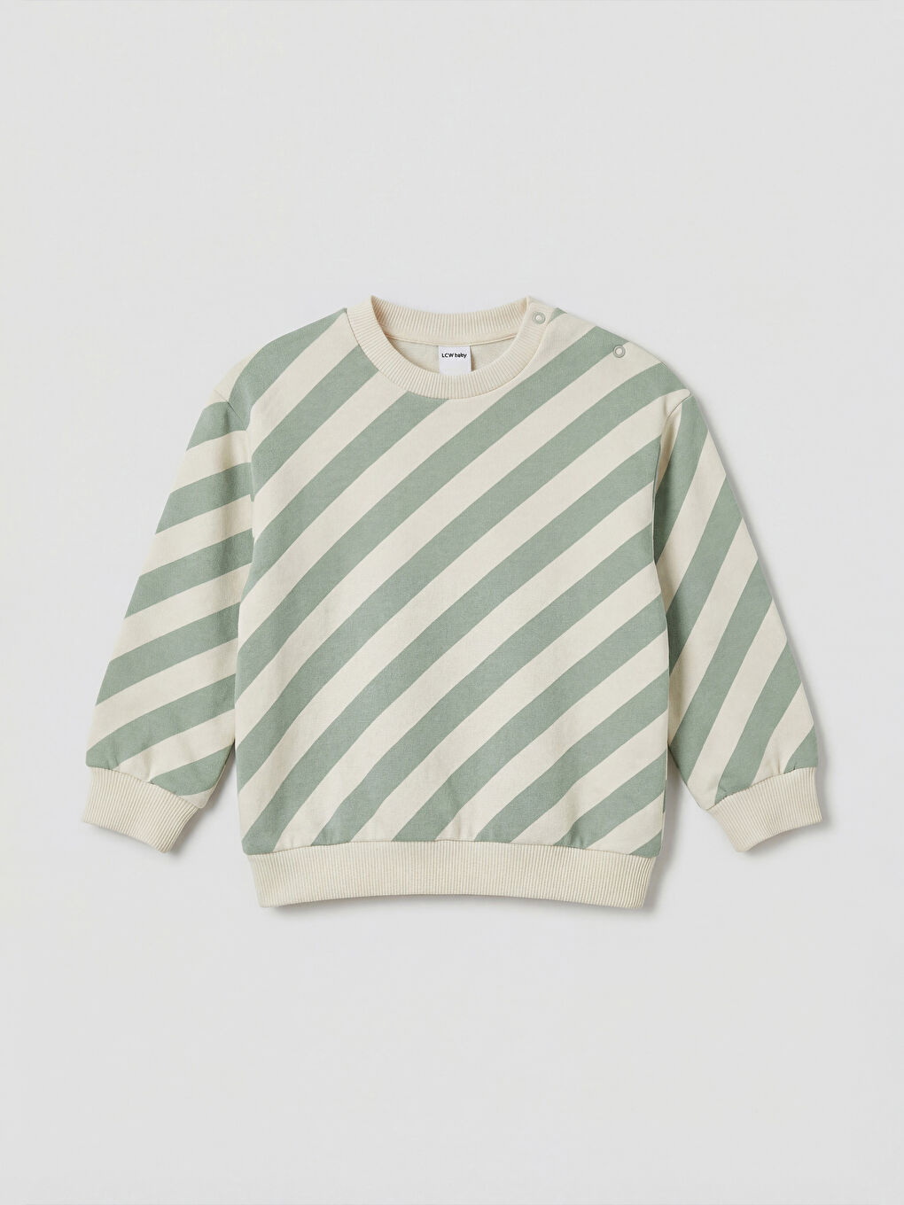 Ekru Erkek Bebek Sweatshirt ve Pantolon-1