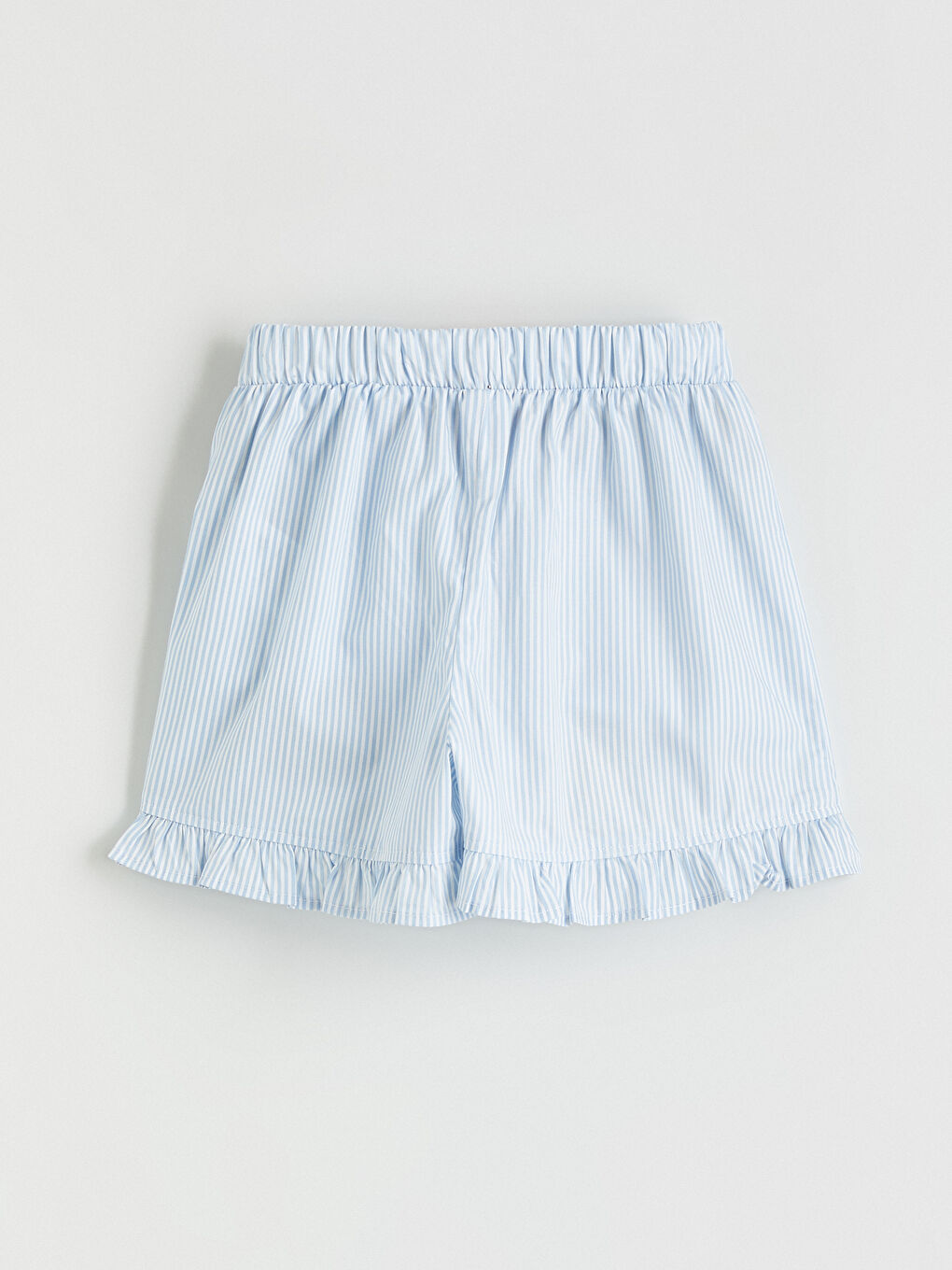 Striped Ruffled Girls' Shorts-2