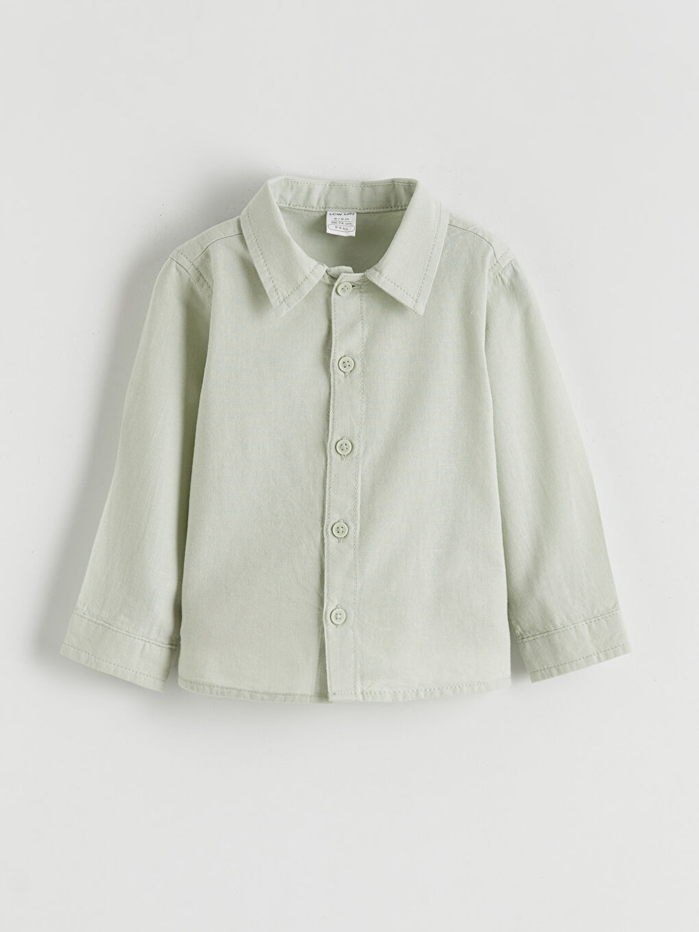 Yeşil Uzun Kollu Erkek Bebek Gömlek ve Pantolon-1