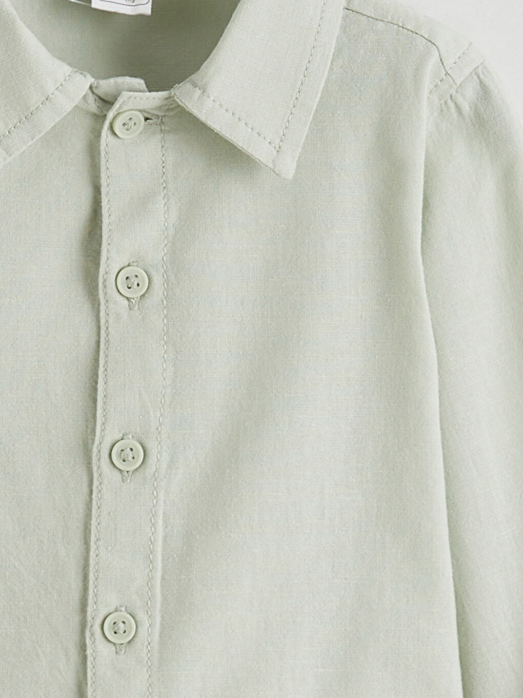 Yeşil Uzun Kollu Erkek Bebek Gömlek ve Pantolon-5