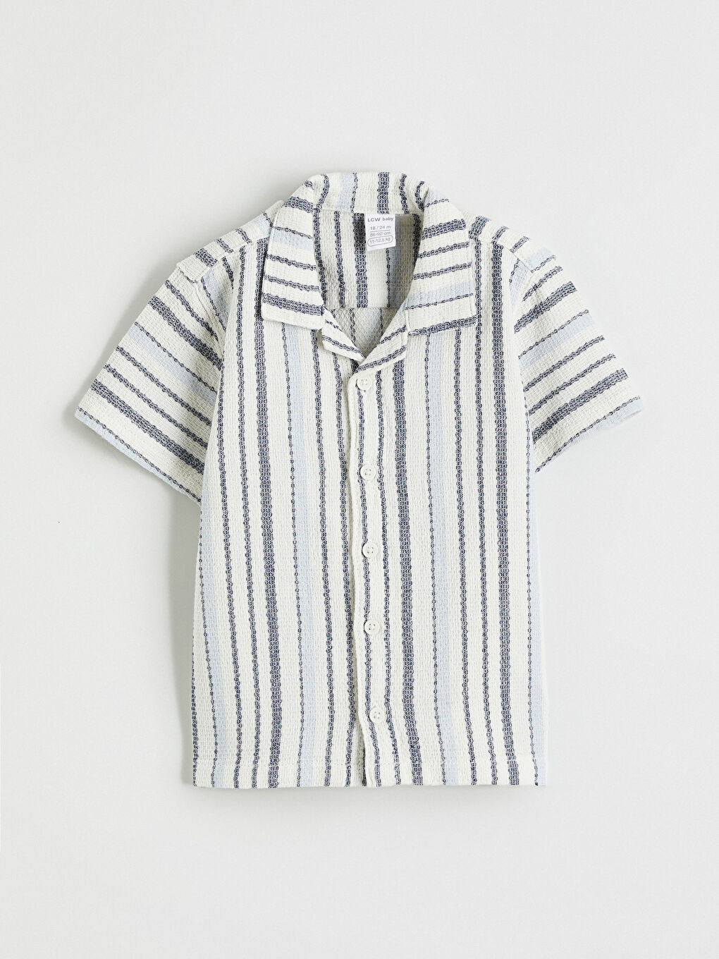 Ekru Kısa Kollu Gömlek Ve Pantolon Erkek Bebek Takımı-1