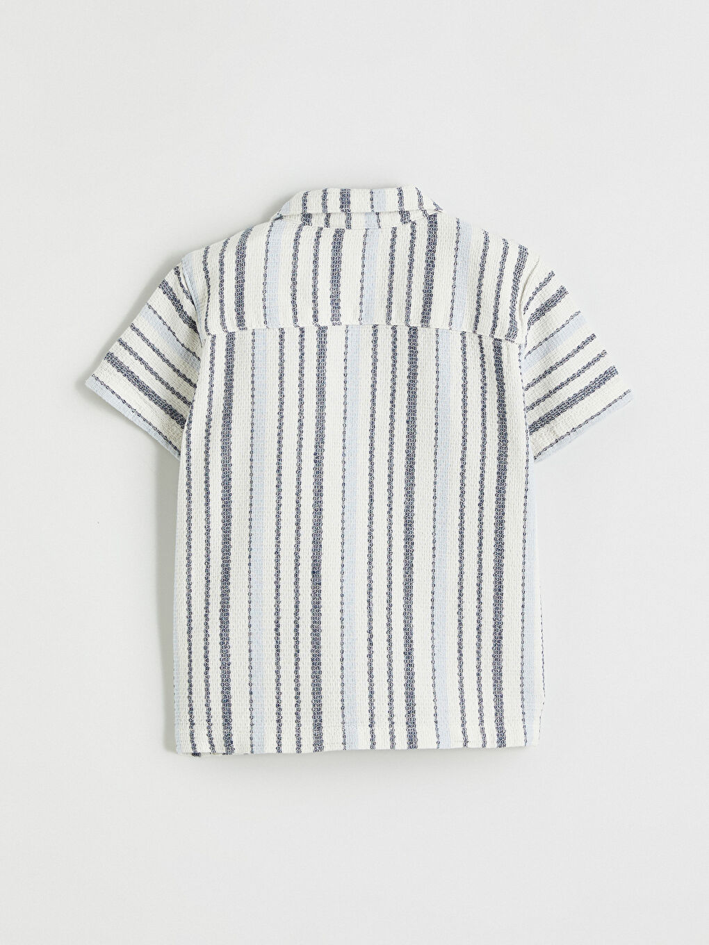 Ekru Kısa Kollu Gömlek Ve Pantolon Erkek Bebek Takımı-3