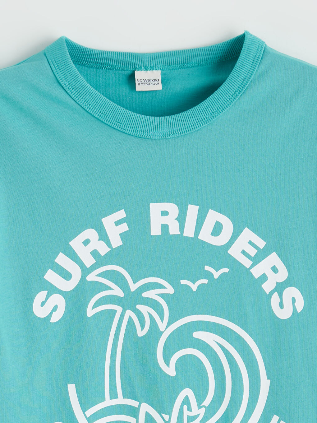 Turkuaz Baskılı Erkek Çocuk Tişört-1