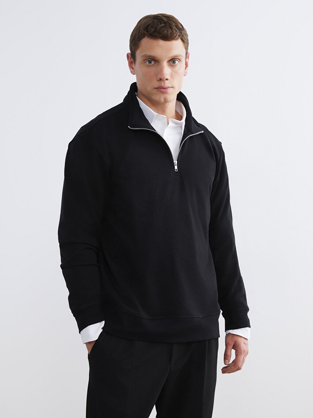 Funnel Neck Men's Sweatshirt