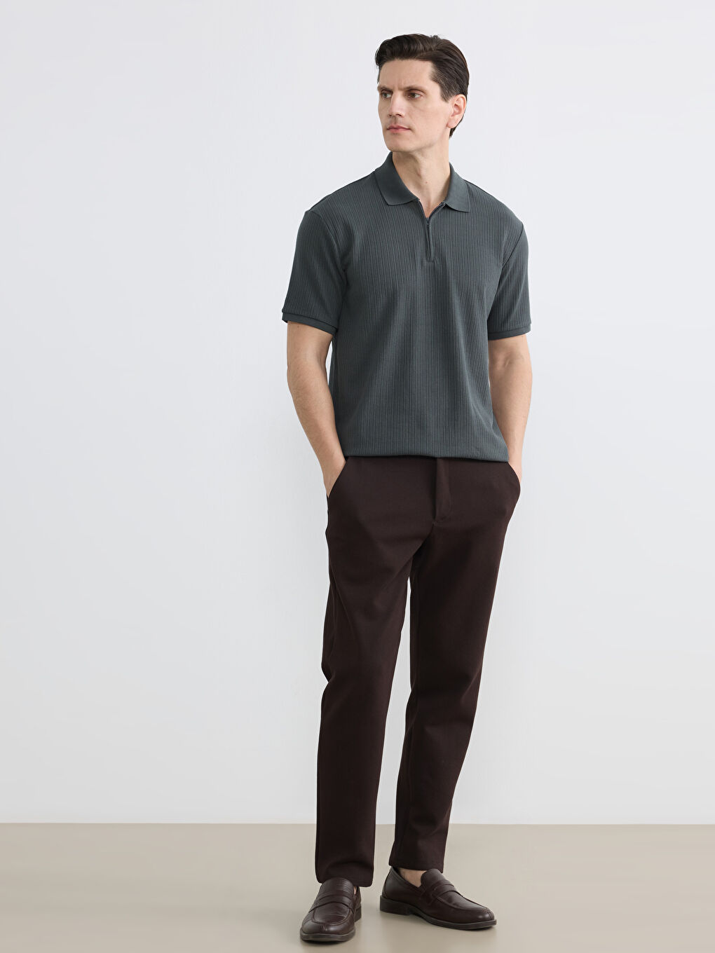 تي شيرت رجالي بياقة بولو-1