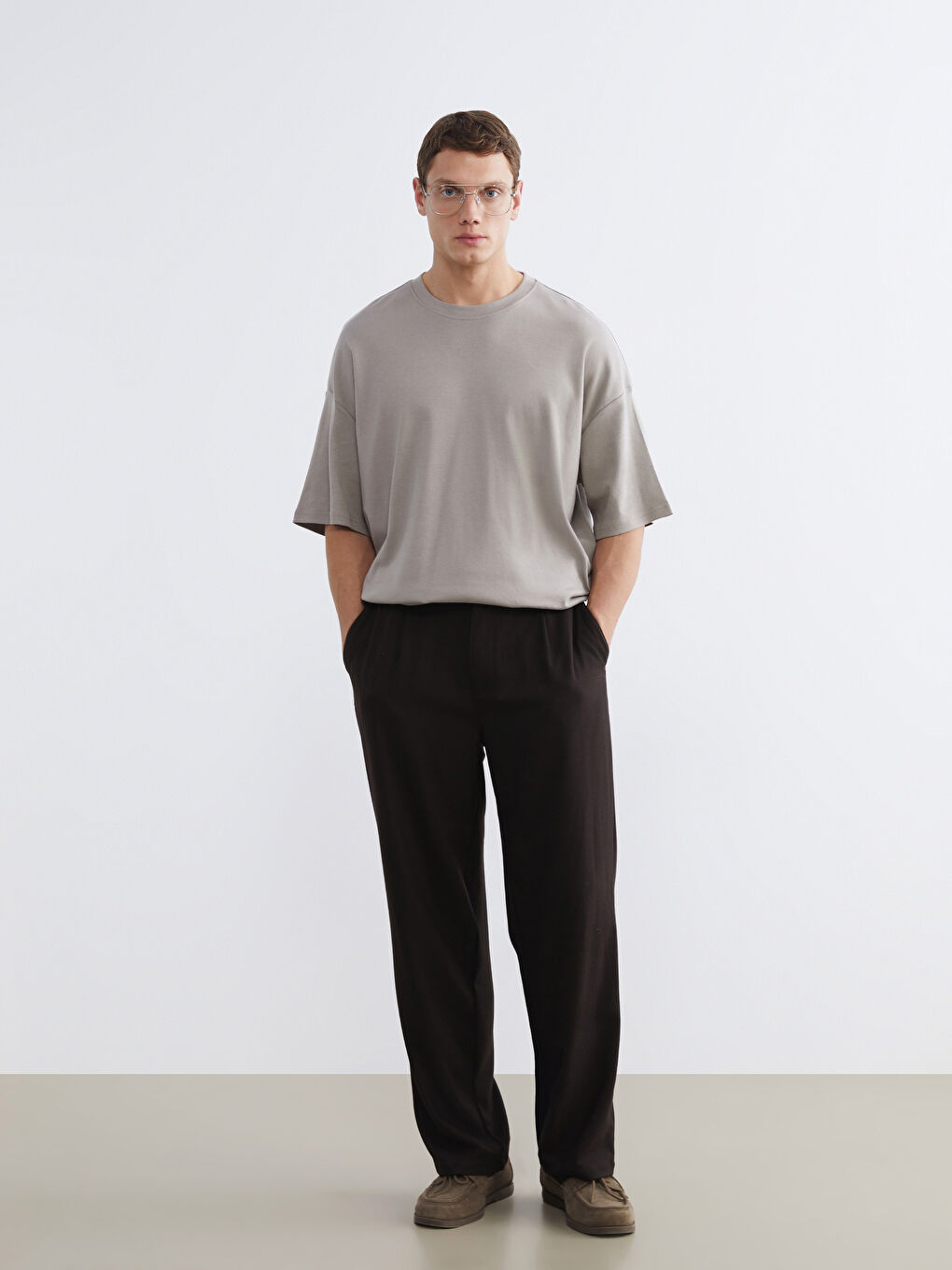 تيشيرت ياقة دائرية للرجال-1