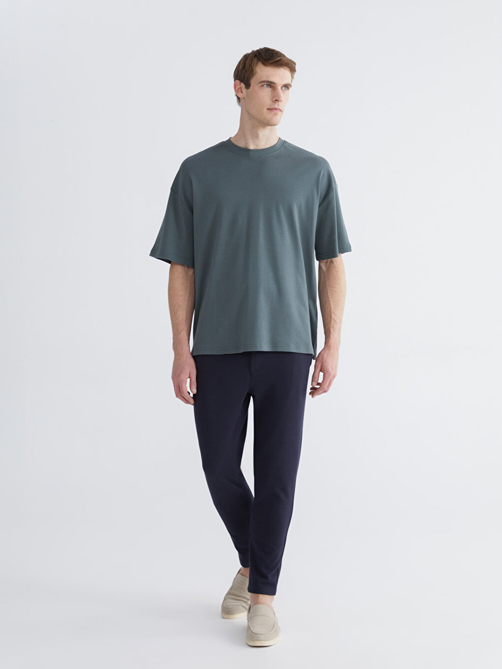 تيشيرت ياقة دائرية للرجال-1