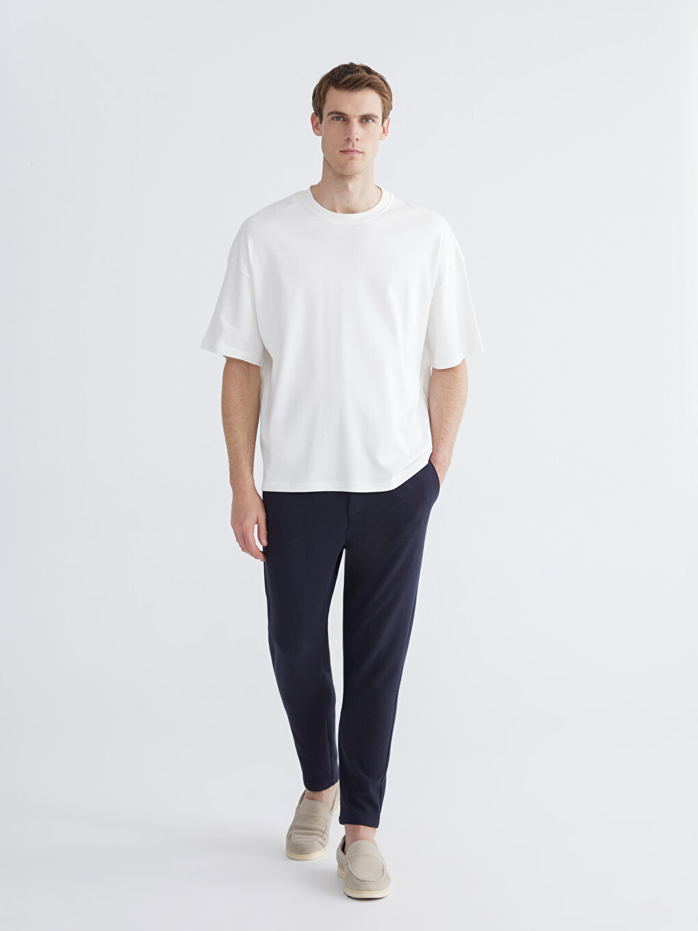 تيشيرت ياقة دائرية للرجال-1