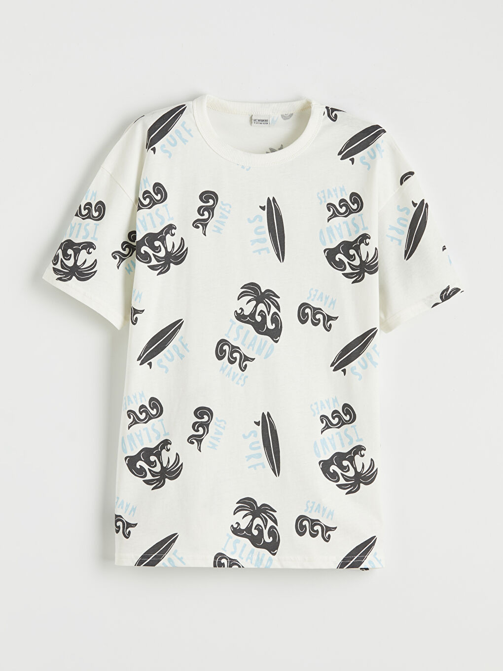 Ekru Erkek Çocuk Baskılı Tişört