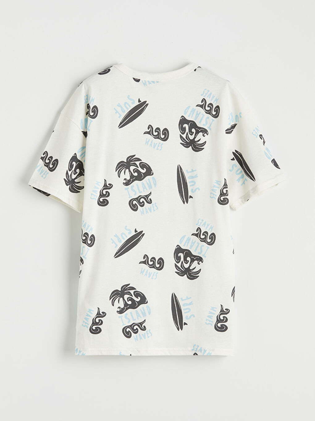 Ekru Erkek Çocuk Baskılı Tişört-1