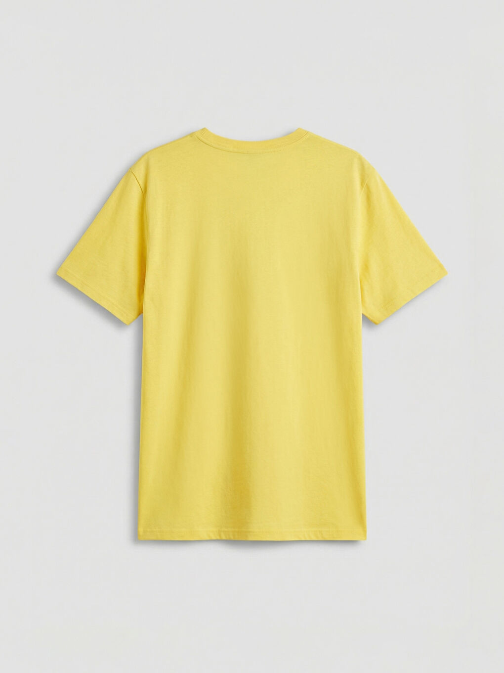 Sarı Bisiklet Yaka Baskılı Erkek Çocuk Tişört-1
