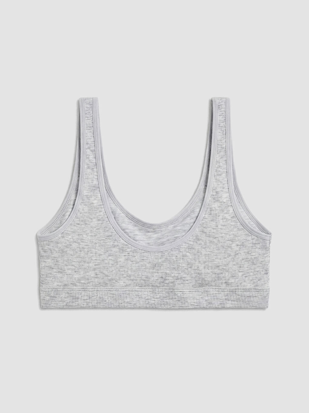 Gri Balensiz Çıkarılabilir Pedli Büstiyer-1