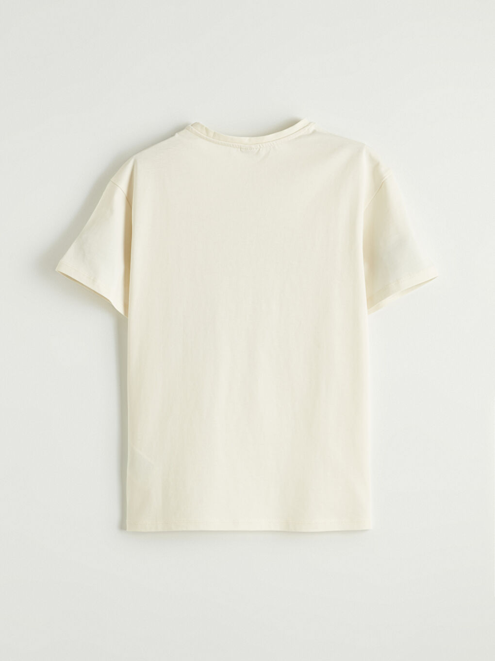 Ekru Baskılı Kız Çocuk Tişört 2'li-3