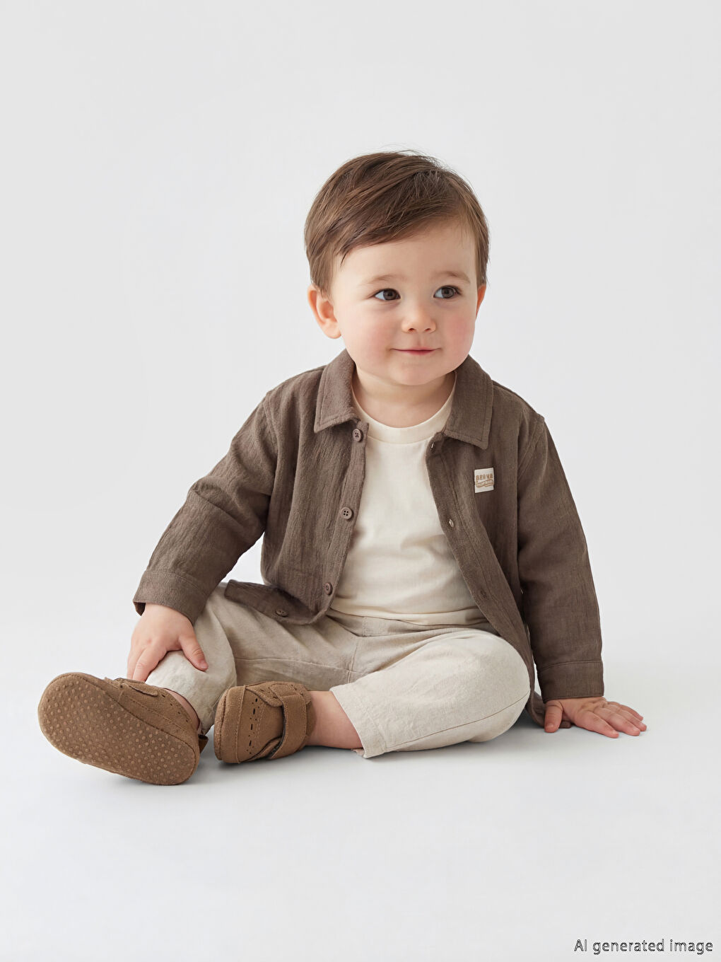 Kahverengi Erkek Bebek 3'lü Takım-1