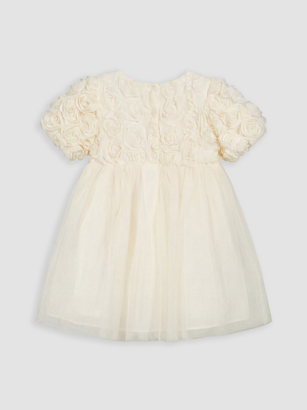 Crew Neck Girls' Evening Dress-4