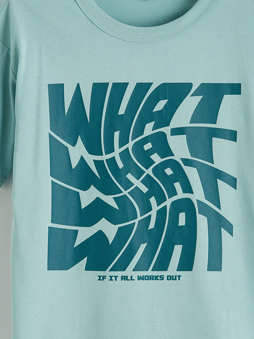 Yeşil Bisiklet Yaka Baskılı Erkek Çocuk Tişört-2