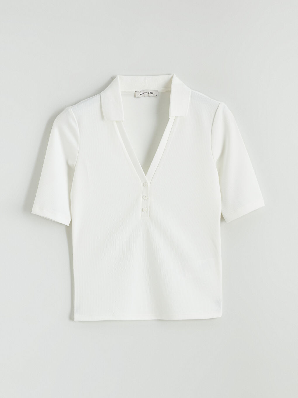 Polo Collar Women's T-Shirt-4