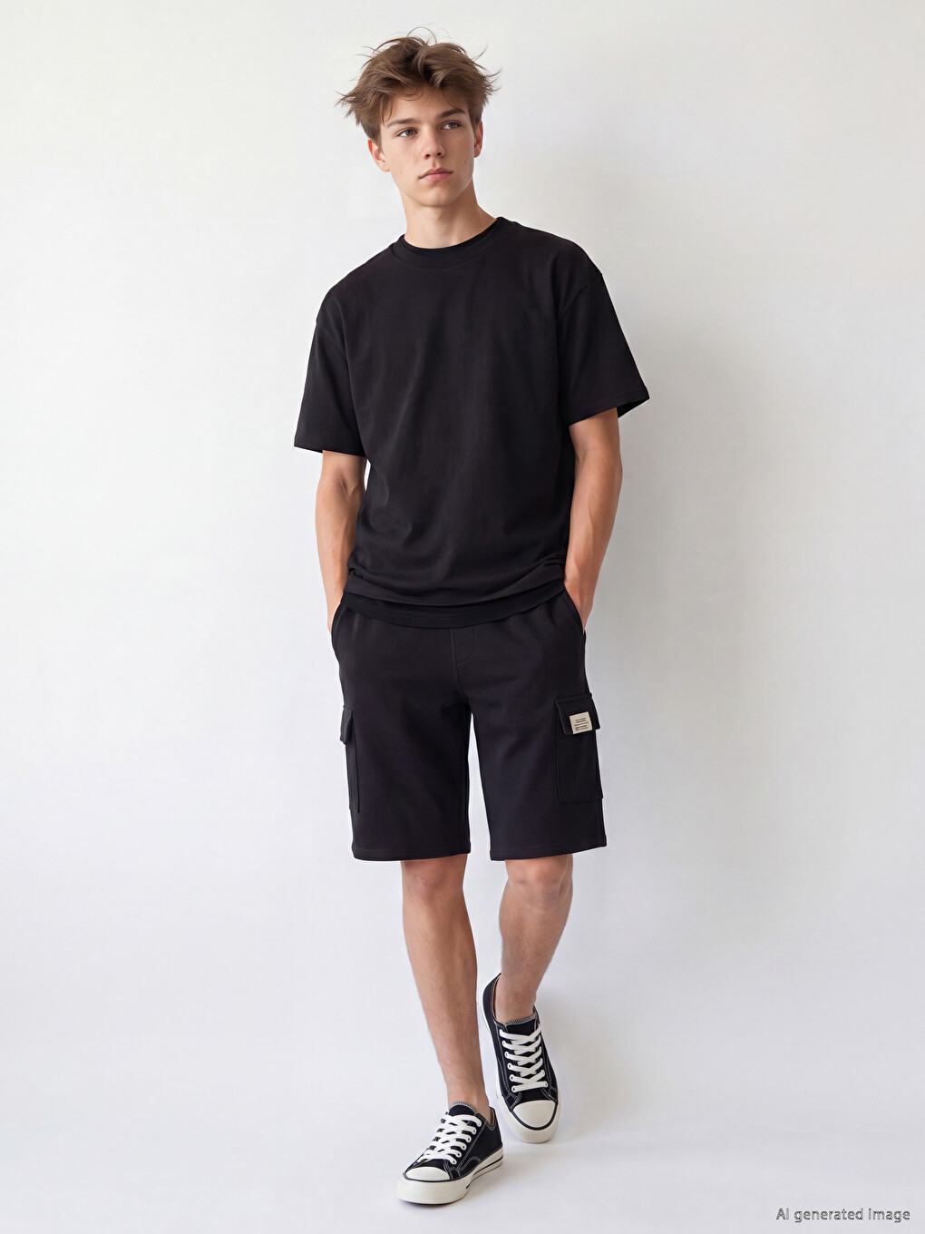 Elastic Waist Boys' Cargo Shorts