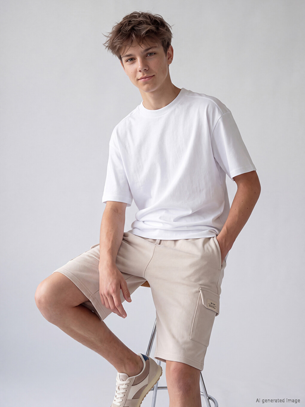 Elastic Waist Boys' Cargo Shorts