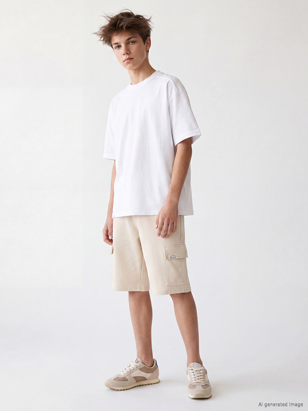 Elastic Waist Boys' Cargo Shorts