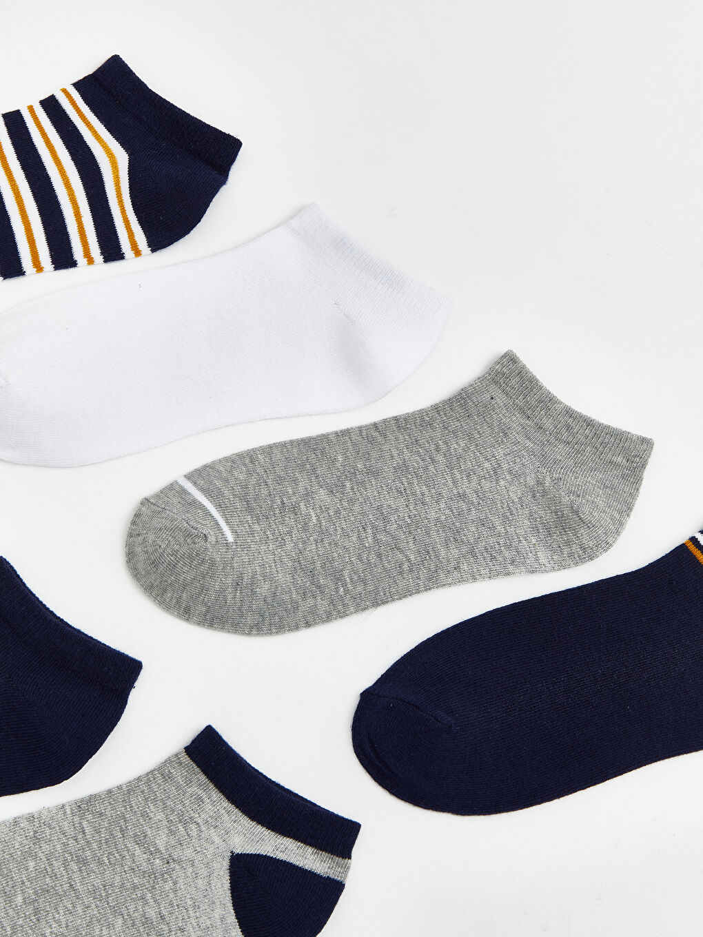 Çizgili Erkek Çocuk Patik Çorap 7'li-1