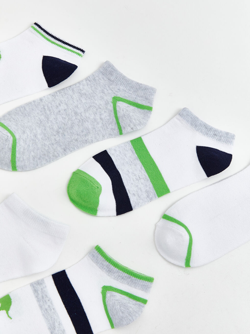 Karışık Desenli Erkek Çocuk Patik Çorap 7'li-2