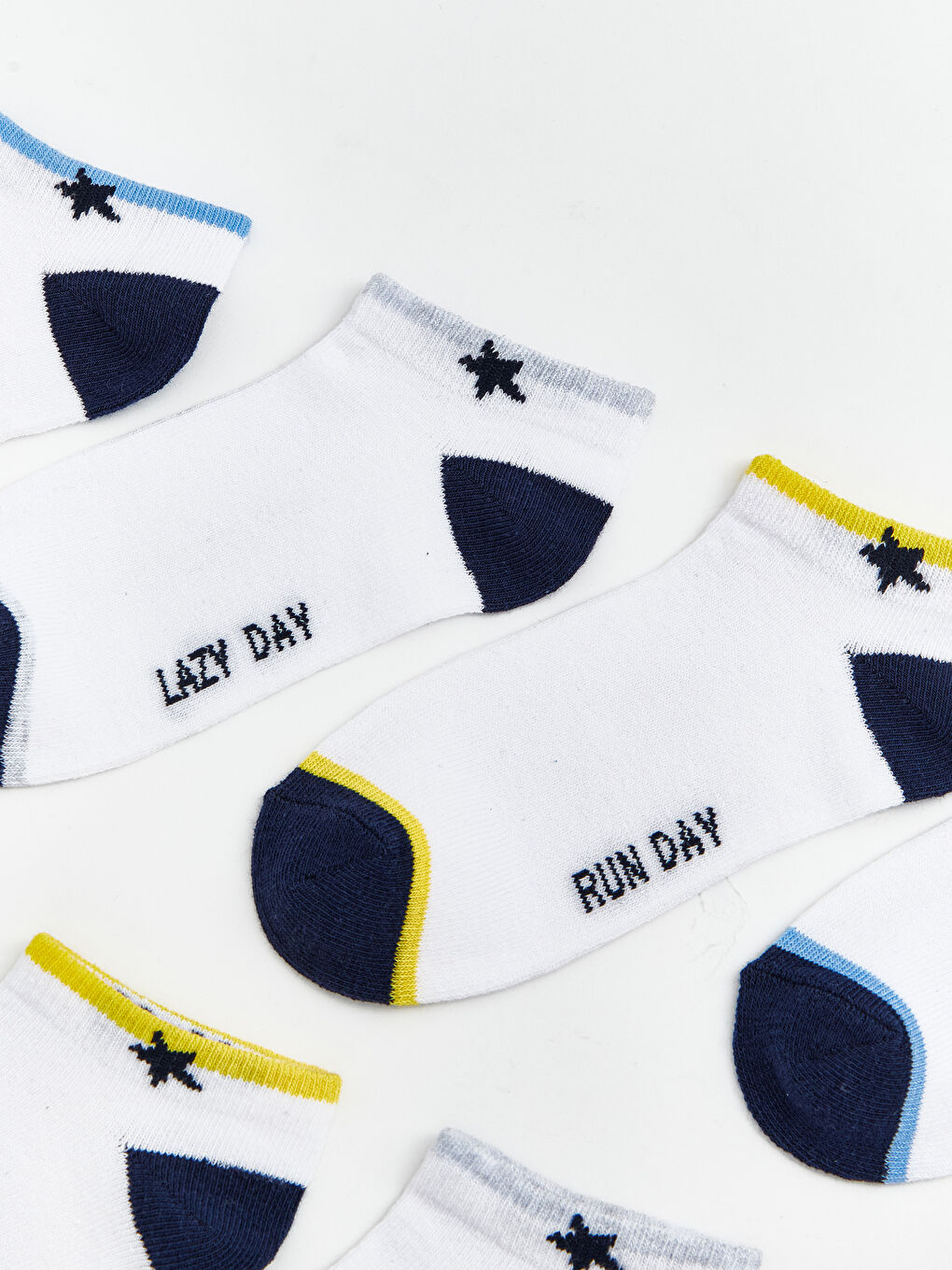 Desenli Erkek Çocuk Patik Çorap 7'li-1