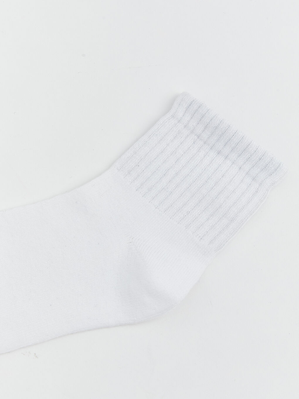 Beyaz Basic Erkek Çocuk Soket Çorap 5'li-1