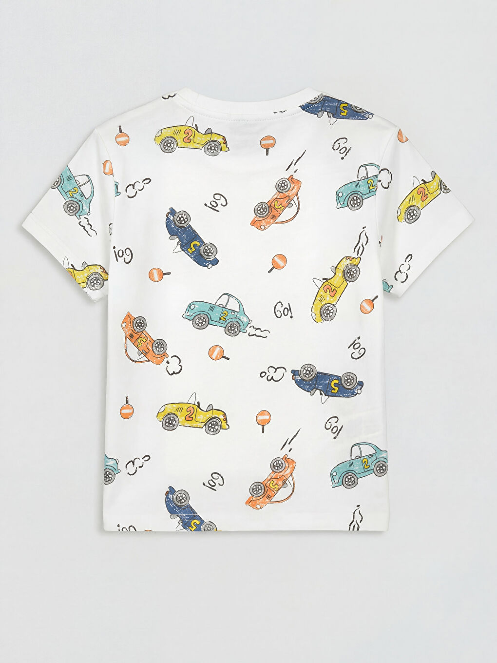Car Printed Boys' Shortie Pyjamas Set-2