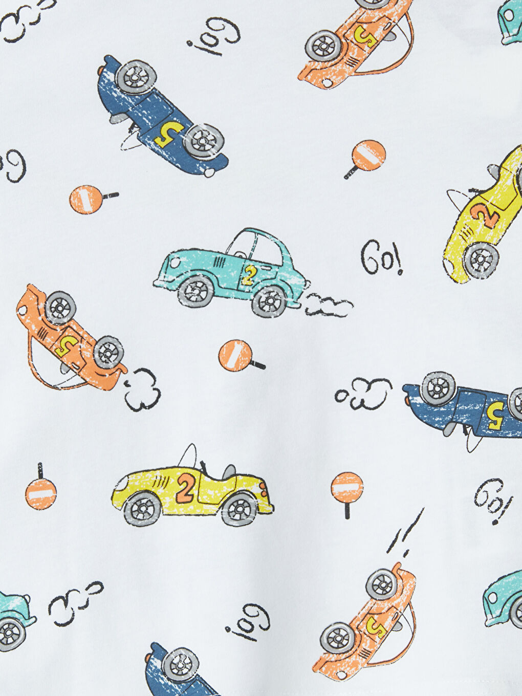 Car Printed Boys' Shortie Pyjamas Set-5
