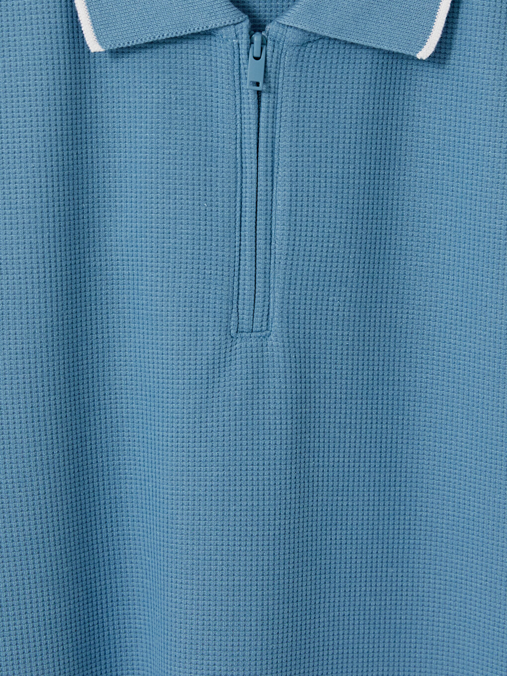 Polo Collar Waffle Men's T-shirt-5