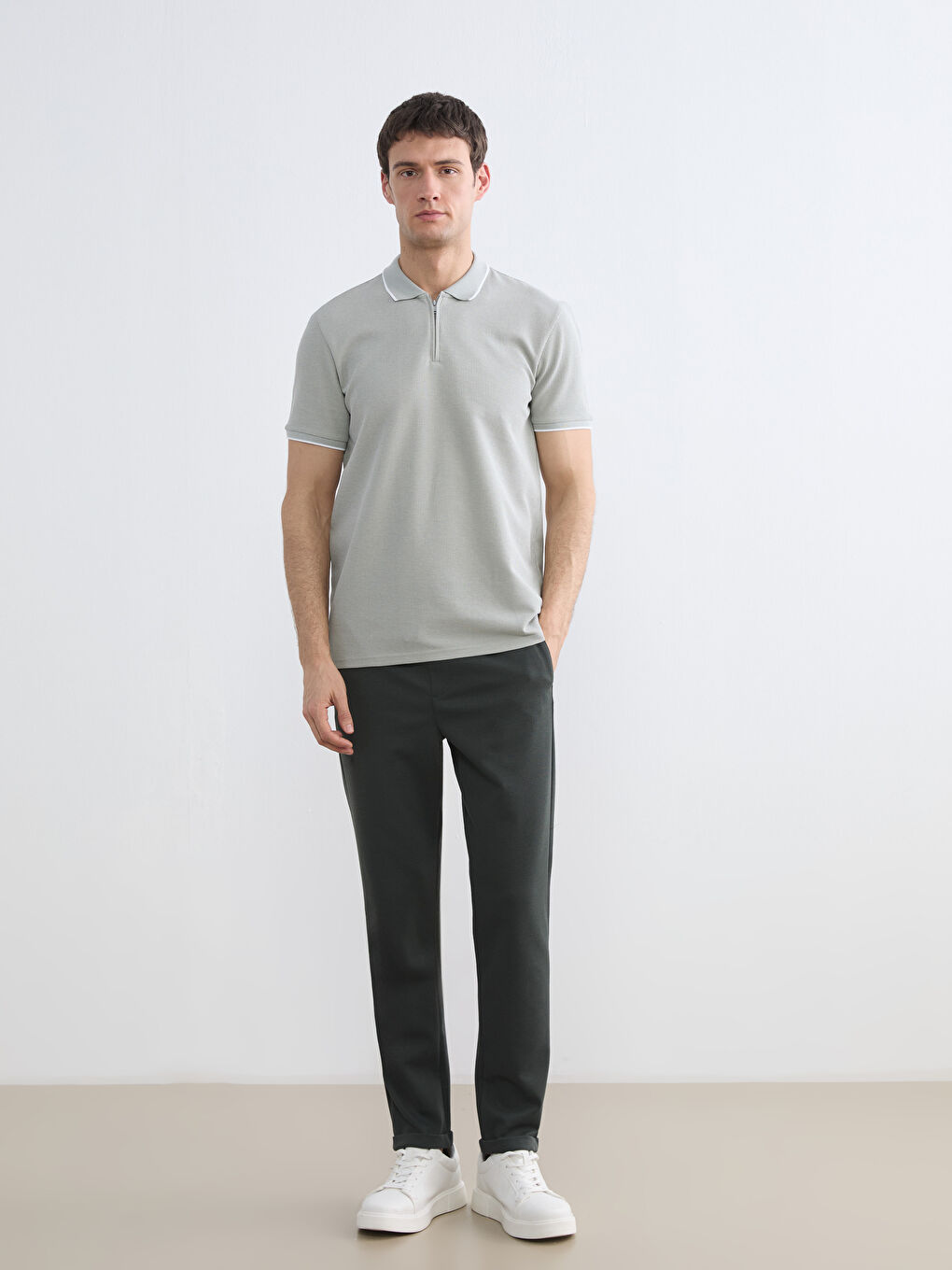 Polo Yaka Erkek Tişört-1