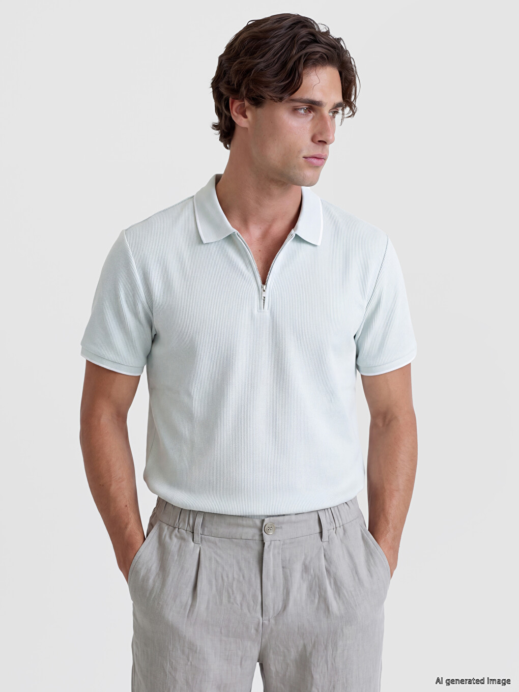 T-shirt Turquoise Homme