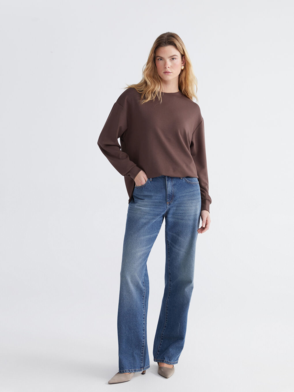 Žena SMEĐA Majica s kapuljačom/Dukserica-1